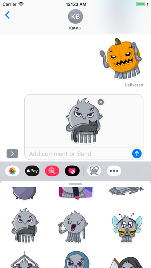 Cute Spider Emoji Stickers(圖6)-速報App