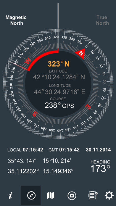 Trip Pages (Compass,Altimeter) screenshot 2
