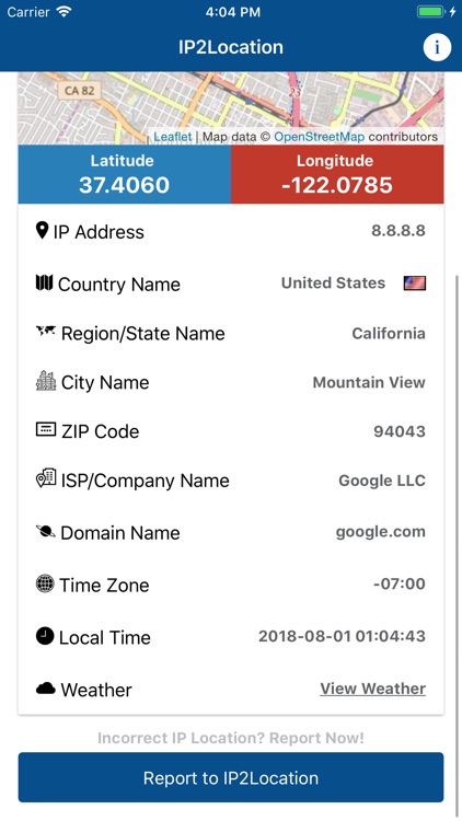 IP2Location Geolocation