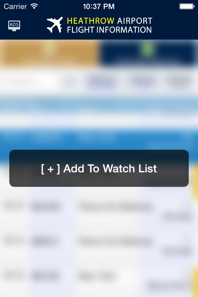 Heathrow Flight Info. screenshot 2