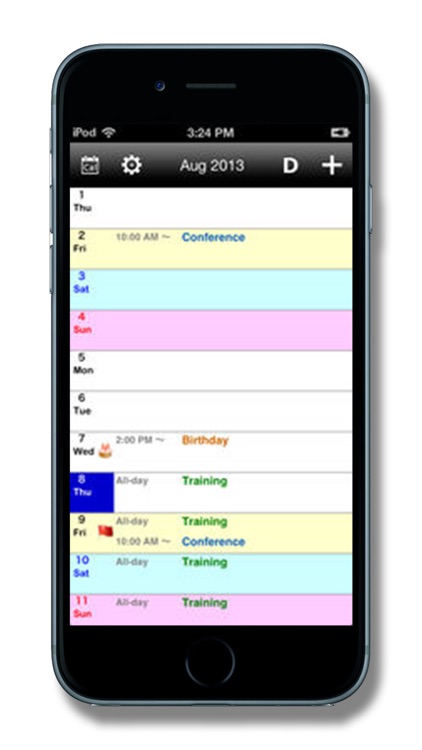 Vertical  Calendar. screenshot-3