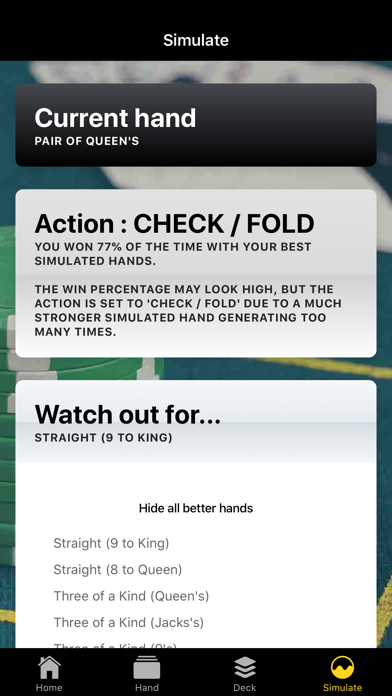 Poker Odds Emulator screenshot 3