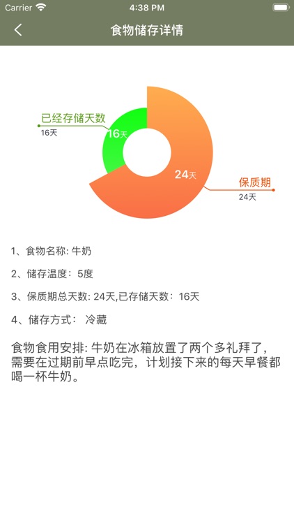 我的冰箱食物存储时间记录