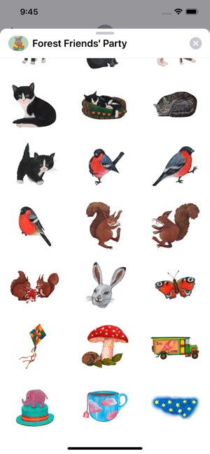 Forest Friends' Party Stickers(圖9)-速報App