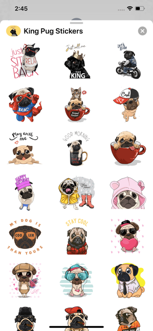 King Pug Stickers(圖3)-速報App