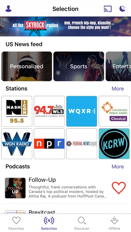 Radioline live radio & podcast screenshot-0