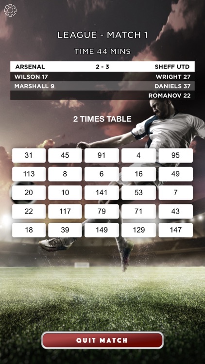 Striker - Football Maths Games