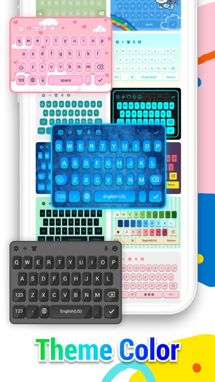 Keyboard Themes - Color, Font screenshot-3