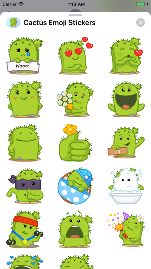 Cactus Emoji Stickers(圖4)-速報App