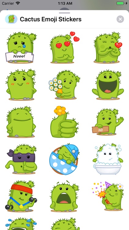 Cactus Emoji Stickers screenshot-3