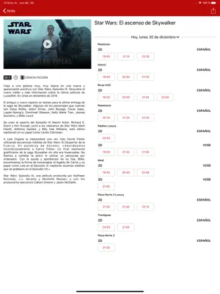 Captura de Pantalla 2 Cine Yelmo iphone