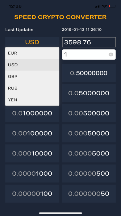 Speed Crypto Converter screenshot 3