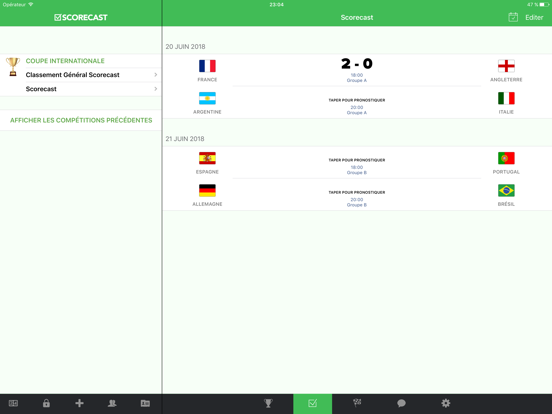 Scorecast app Scorecast app