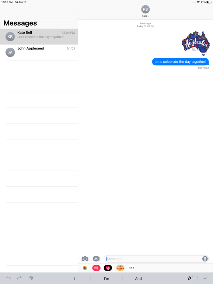 Australia Day Live Stickers