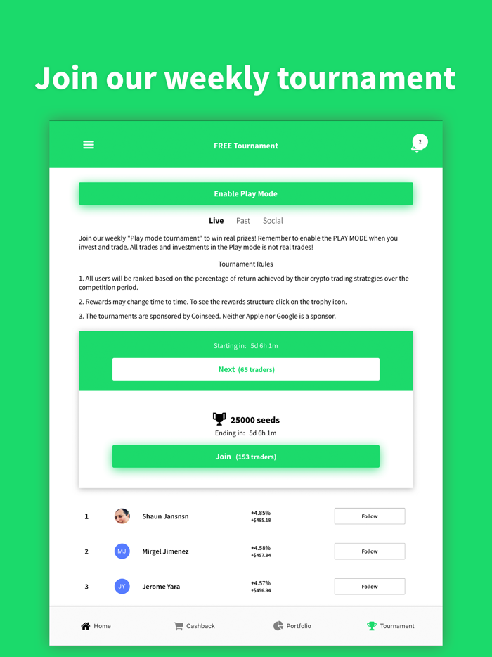 Coinseed - Invest, Trade, Earn