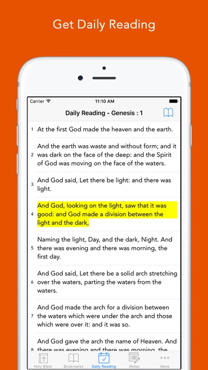 Daily Bible: Easy to read, Simple, offline, free Bible Book in English for daily bible inspirational readings screenshot-3