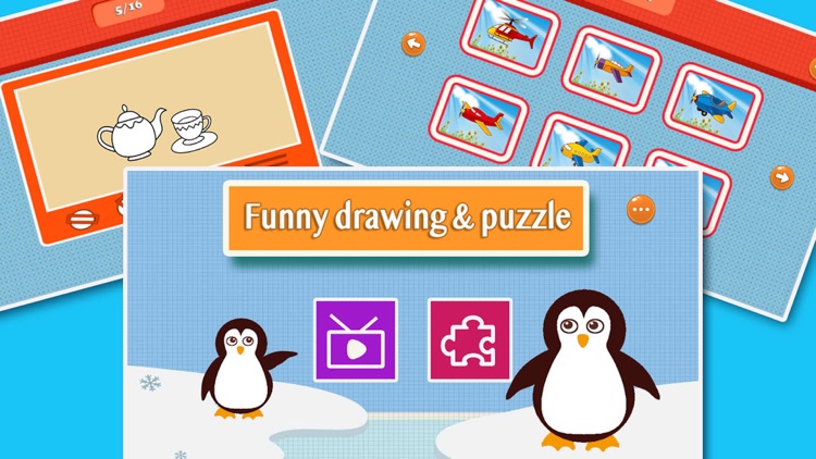 Funny drawing & jigsaw puzzle