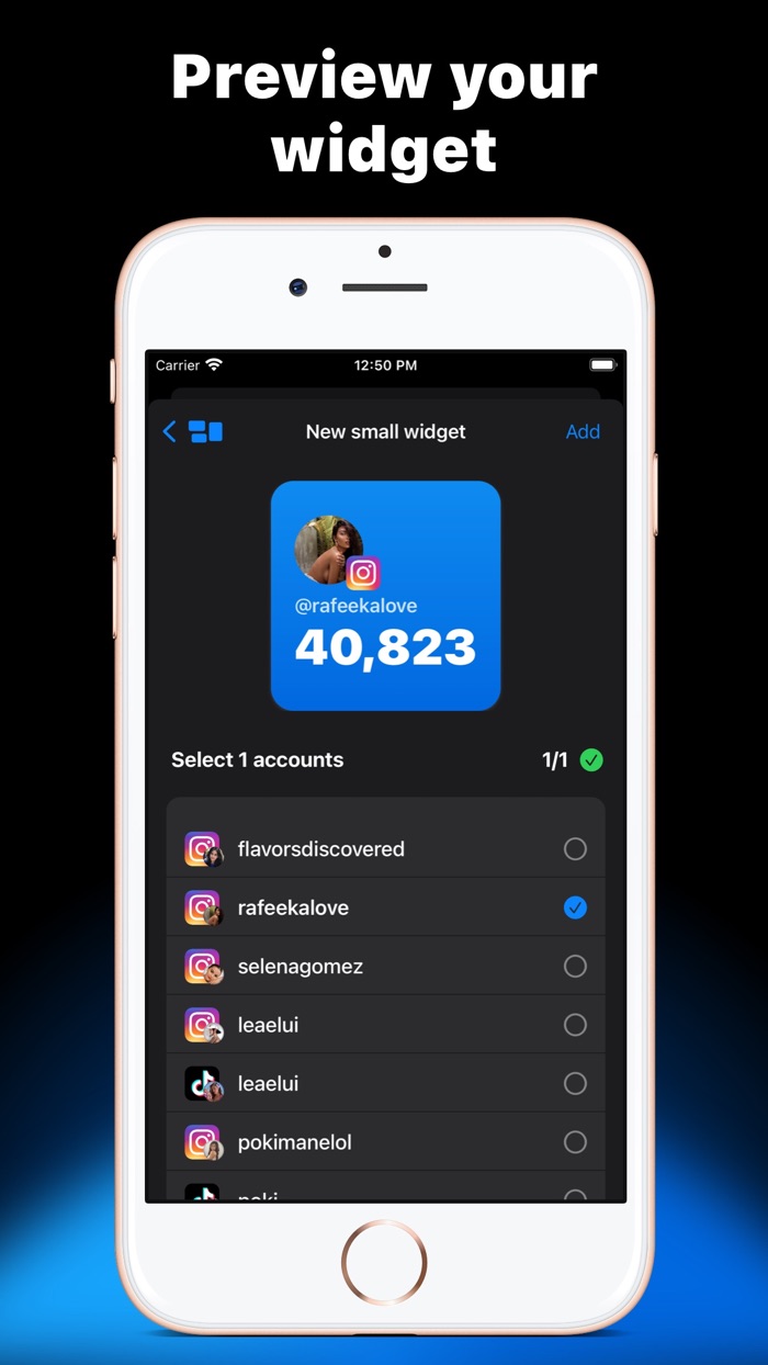 Social Widget Follower Tracker