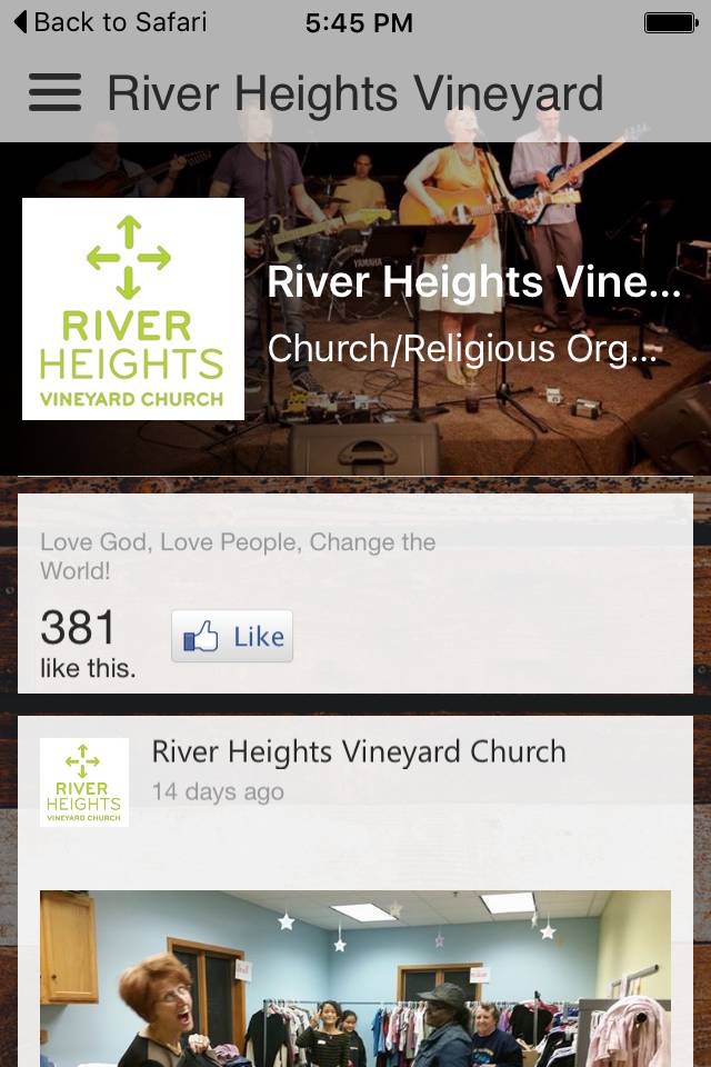 River Heights Vineyard Church screenshot 2