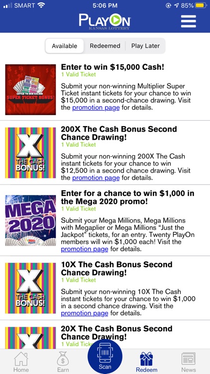 Kansas Lottery PlayOn® screenshot-3