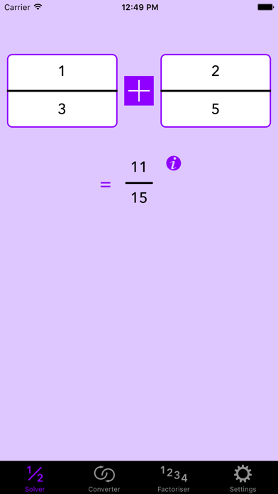 How to cancel & delete Fraction Help Calculator from iphone & ipad 3