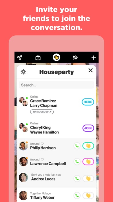 Houseparty Screenshot on iOS