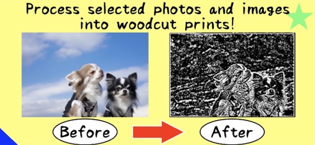 Change photo/image to woodcut!