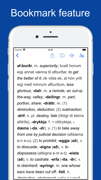 Screenshot #3 pour Old Icelandic Dictionary