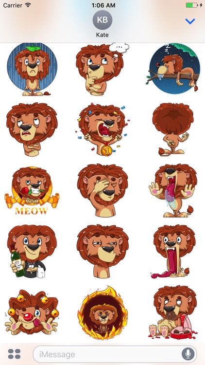 King Leo,Stickers for iMessage