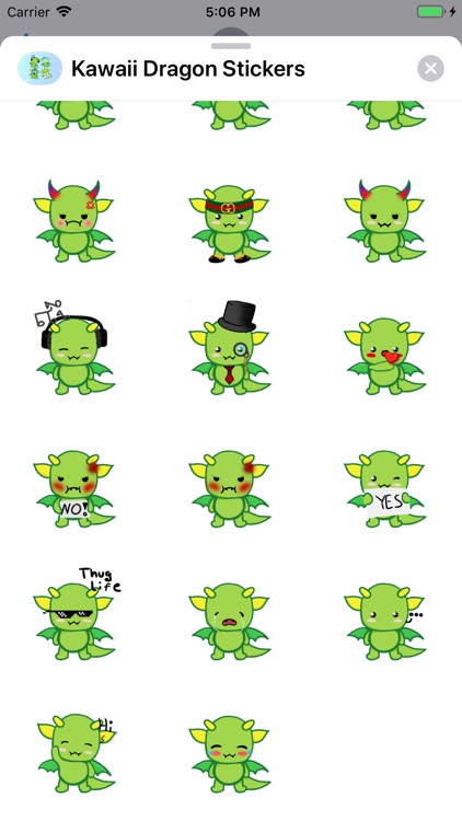Kawaii Dragon Stickers
