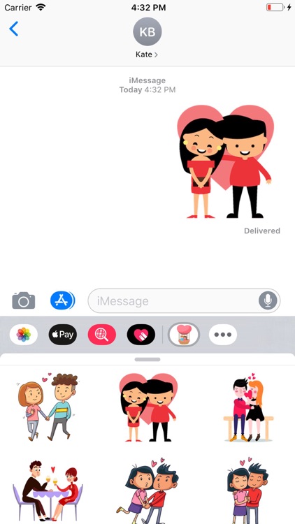 Cute Couple Love Stickers Pack screenshot-4