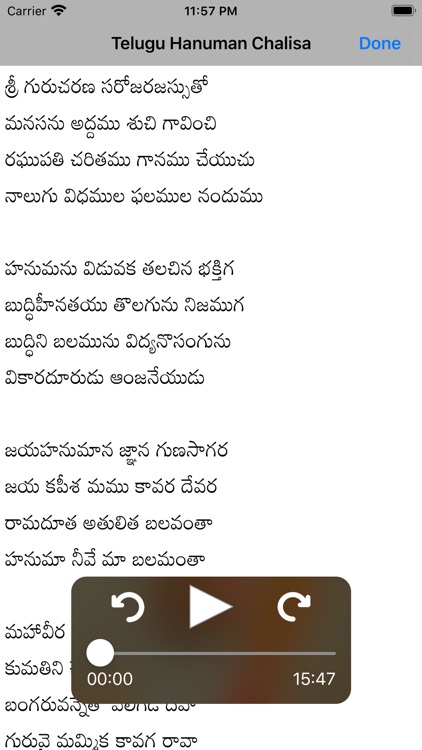 SGS Telugu Hanuman Chalisa screenshot-4