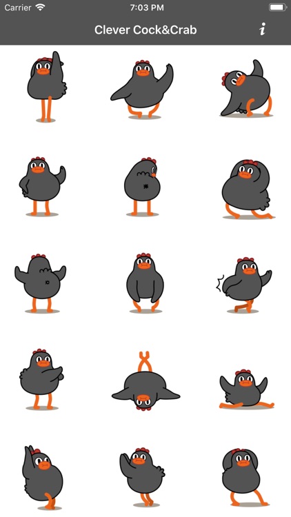 Clever Cock&Crab Stickers