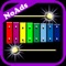 A colorful xylophone designed for babies