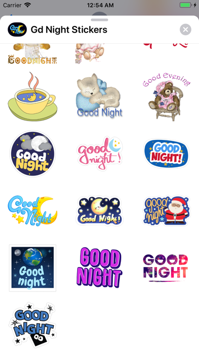 Good Night Stickers screenshot 4