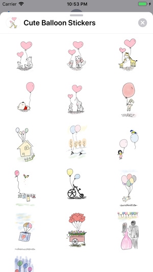 Cute Balloon Stickers