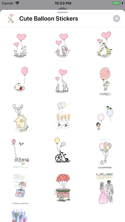 Cute Balloon Stickers