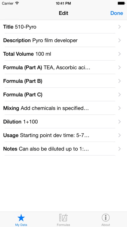 Darkroom Formulas screenshot-4