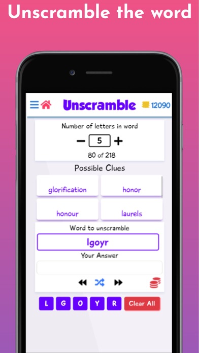 Unscramble - Synonyms, Shuffle screenshot 2