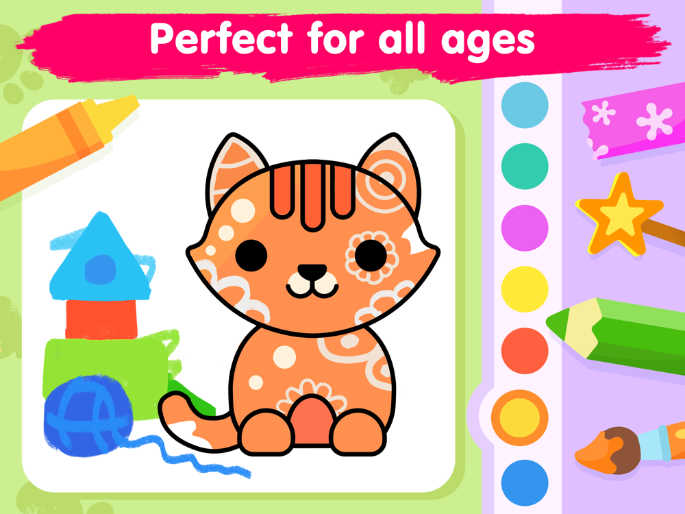 Kids coloring games for 3-5 App for iPhone - Free Download Kids ...