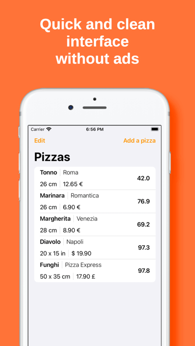 Pizza - Preis Rechner screenshot 2