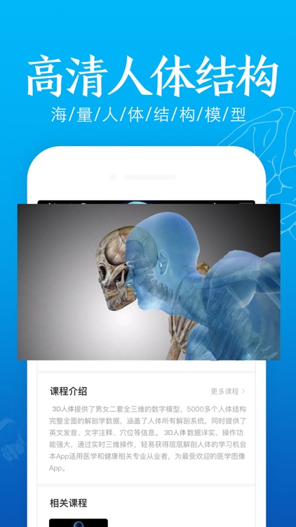 3D人体解剖-人体肌肉|骨骼解剖图谱教学