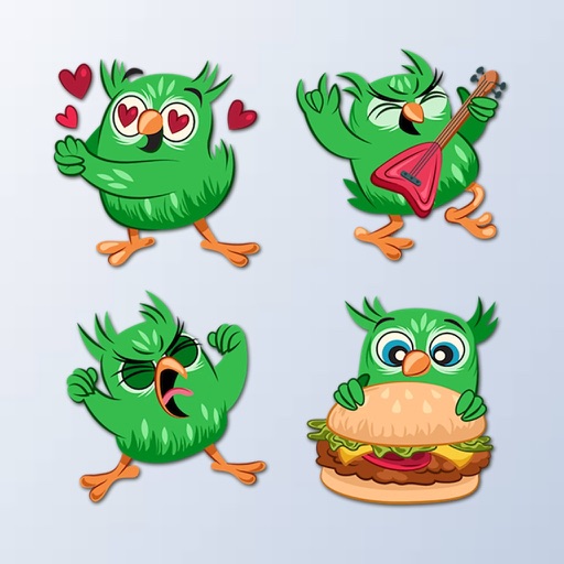 Owl Emojis - Owl Stickers Pack