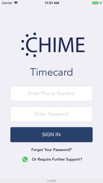 Chime Timecard