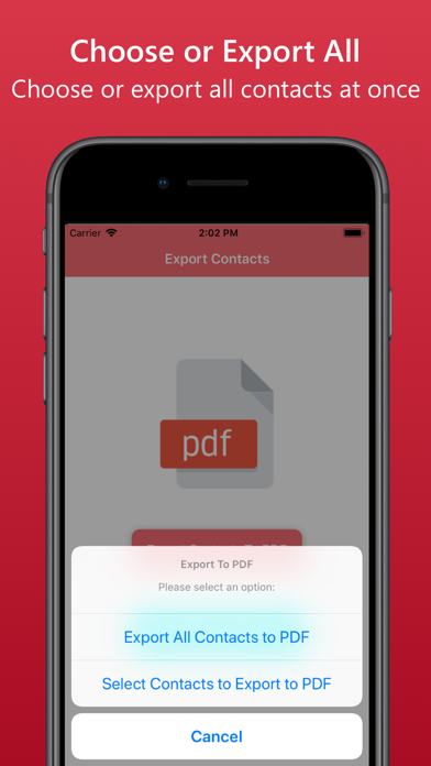 Contacts To PDF File Converter screenshot 3