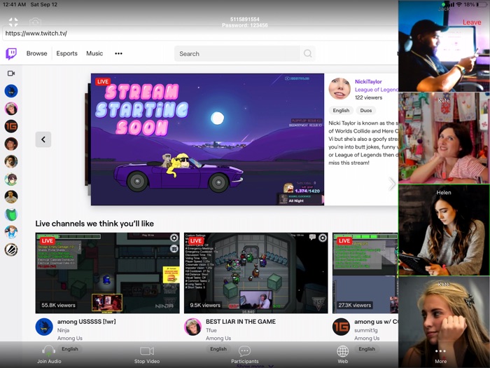 zPad - use browser in ZOOM