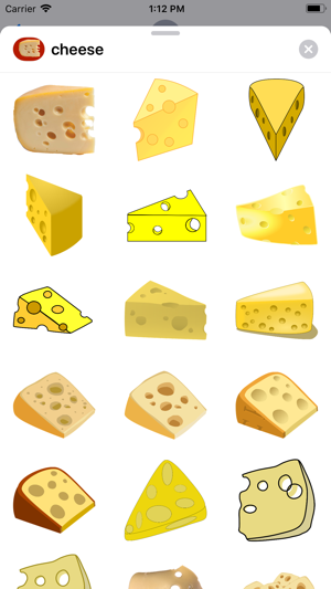 Tasty Cheese Stickers