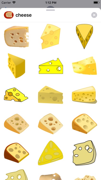 Tasty Cheese Stickers