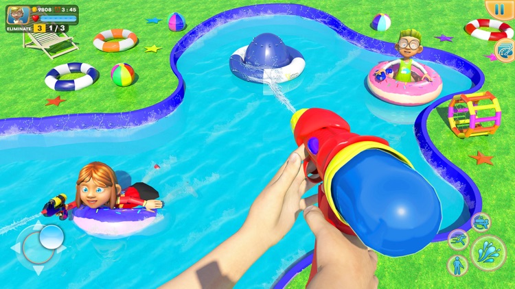 Water Shooting Pool Gun Arena screenshot-7