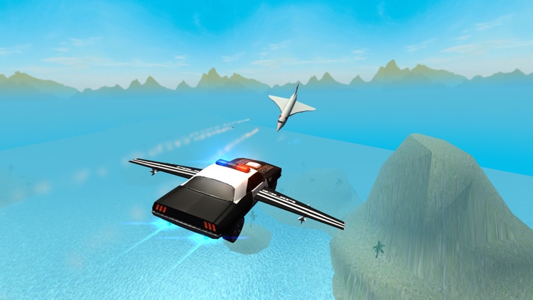 Flying Police Car Driving Sim screenshot-0